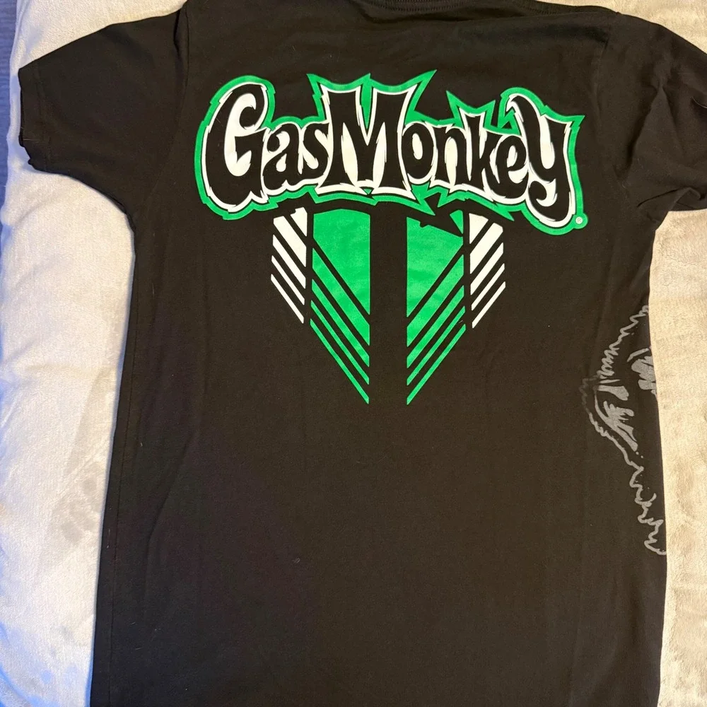 Gas Monkey Garage T Shirt Small Black Graphic‎ Monkey Logo Dallas TX